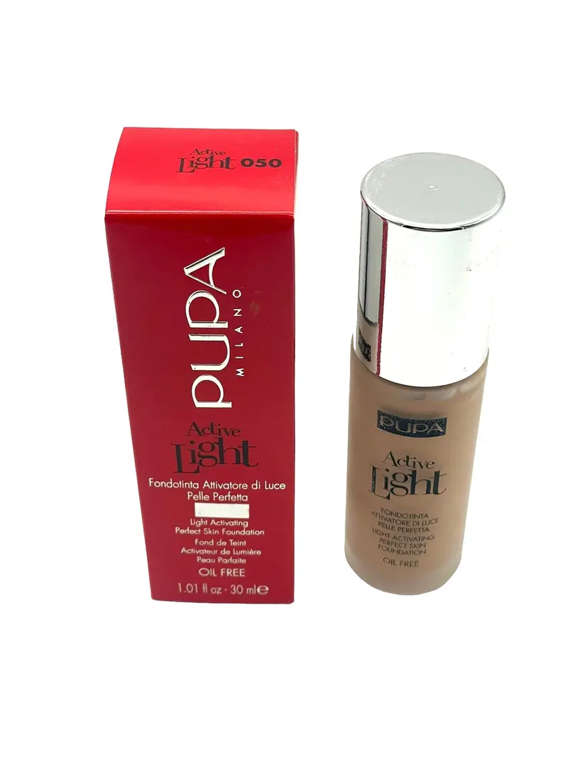 Pupa Milano Active Light Oil-Free Foundation in Golden Beige #050
