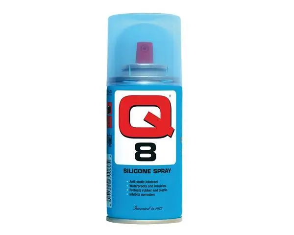 Q8 Premium Silicone Lubricant Spray for Protection and Flexibility