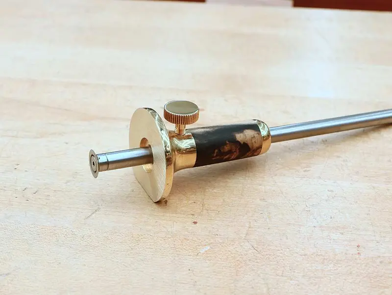 Rob Cosman Limited Edition Marking Gauge – Ebony with Black-and-White Accents