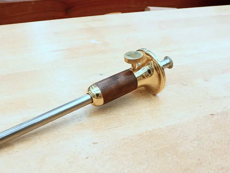 Rob Cosman Limited Edition Marking Gauge – Turkish Walnut with Resin Infusion #3