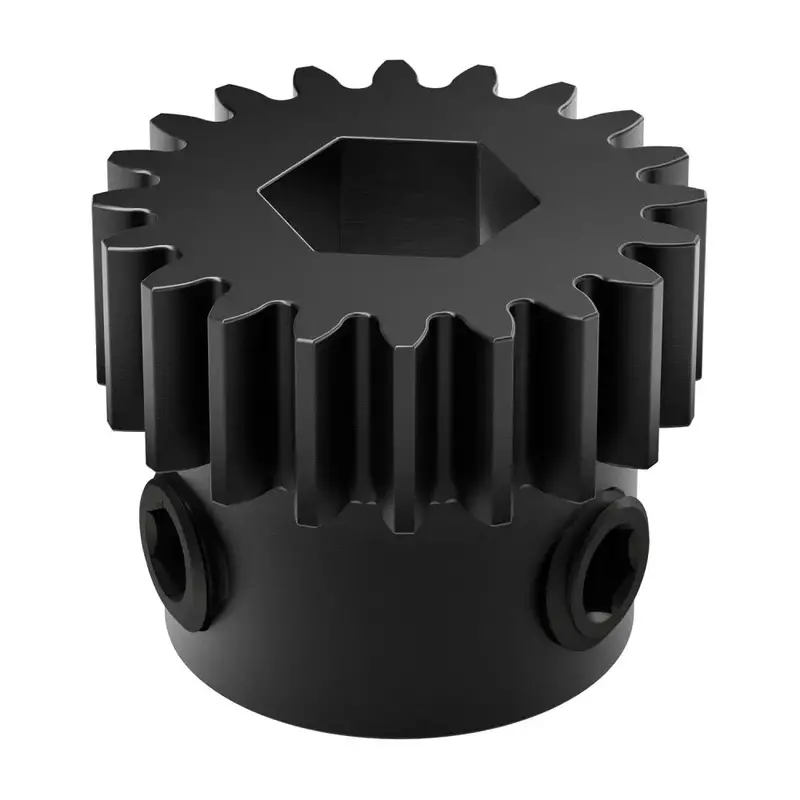 ServoCity 2303 Pinion Gear – MOD 0.8, 8mm REX Bore, 20 Teeth