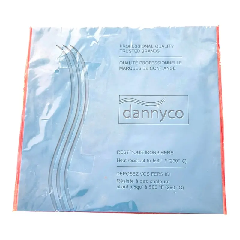 Silicone Heat Shield Pad – Compact Blue Mini Mat for Styling Tools