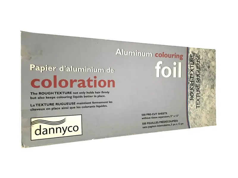 Silver Aluminum Foil for Hair Highlighting – 500 Sheets (5″ x 12″)