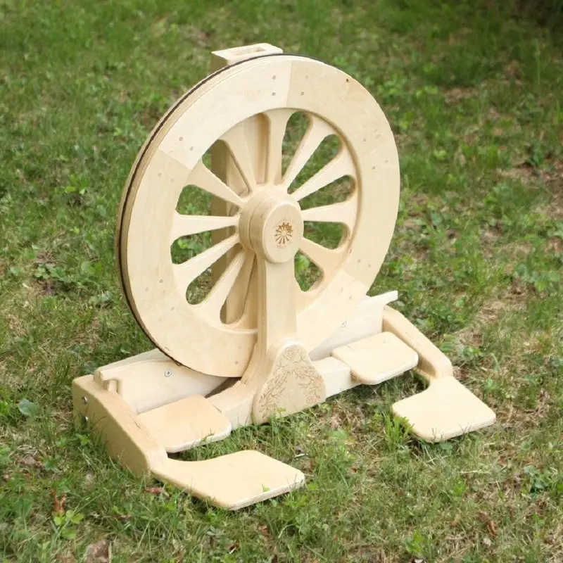 SpinOlution Wheel Base – Modular Spinning Wheel Stand (No Flyer Head)