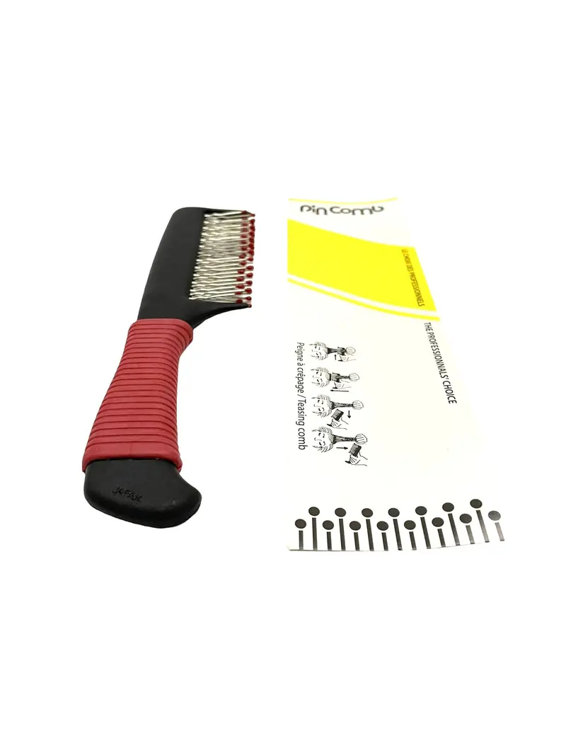 Stainless Steel Hair Teasing Comb & Pin Set – Professional Volumizing Tool