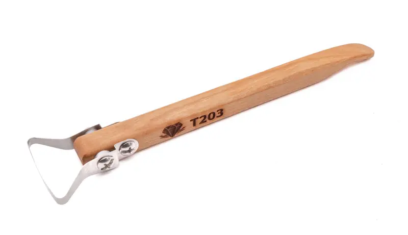 T203 Extra-Large Wedge Trimming Tool for Heavy-Duty Wheel Throwing