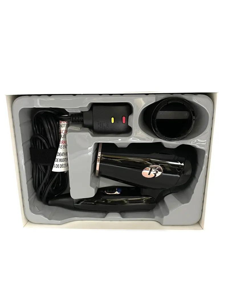 T3 Micro Featherweight Compact Hair Dryer – Dual Voltage, Foldable Travel Design