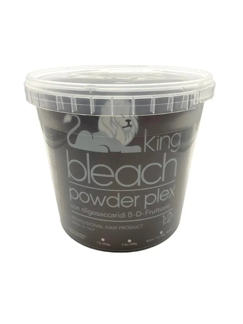 The King Blue Bleach Powder with Plex – 2 lb High-Performance 12-Level Lift