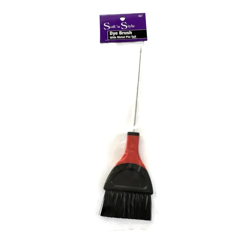 Tint & Bleach Brush with Metal Pin Tail – 3″ Wide Application Tool