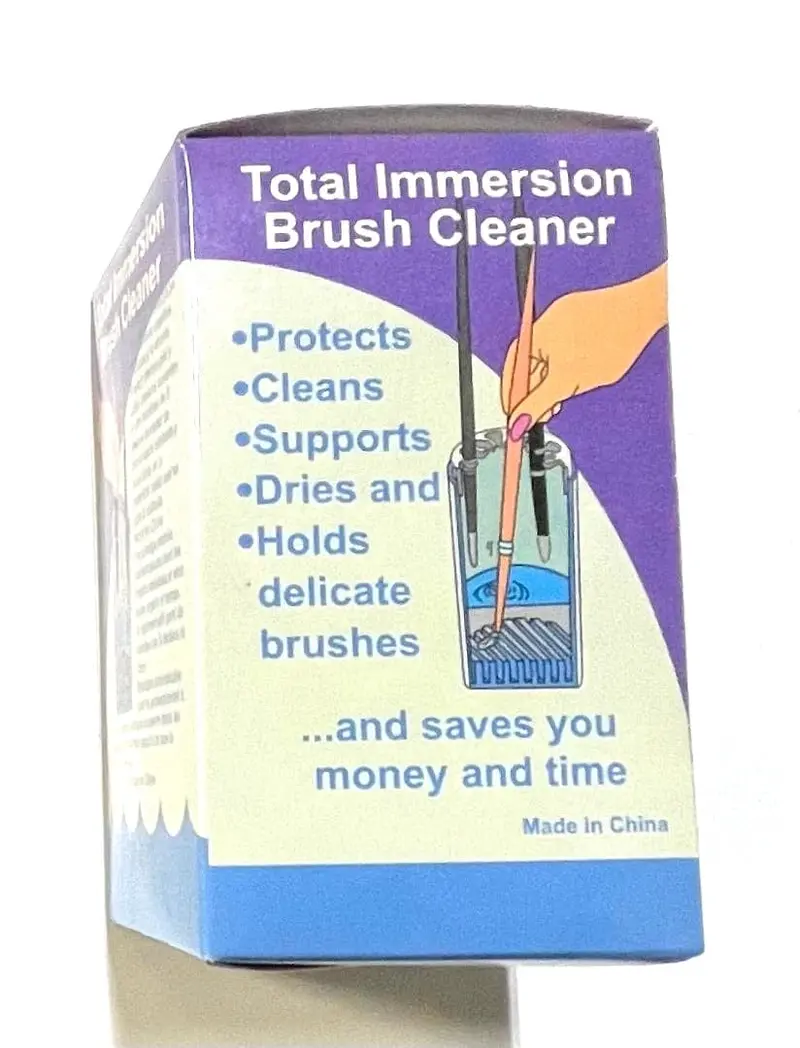Total Immersion Brush Cleaner – 4 oz Disinfecting Soak Solution for Salon Tools