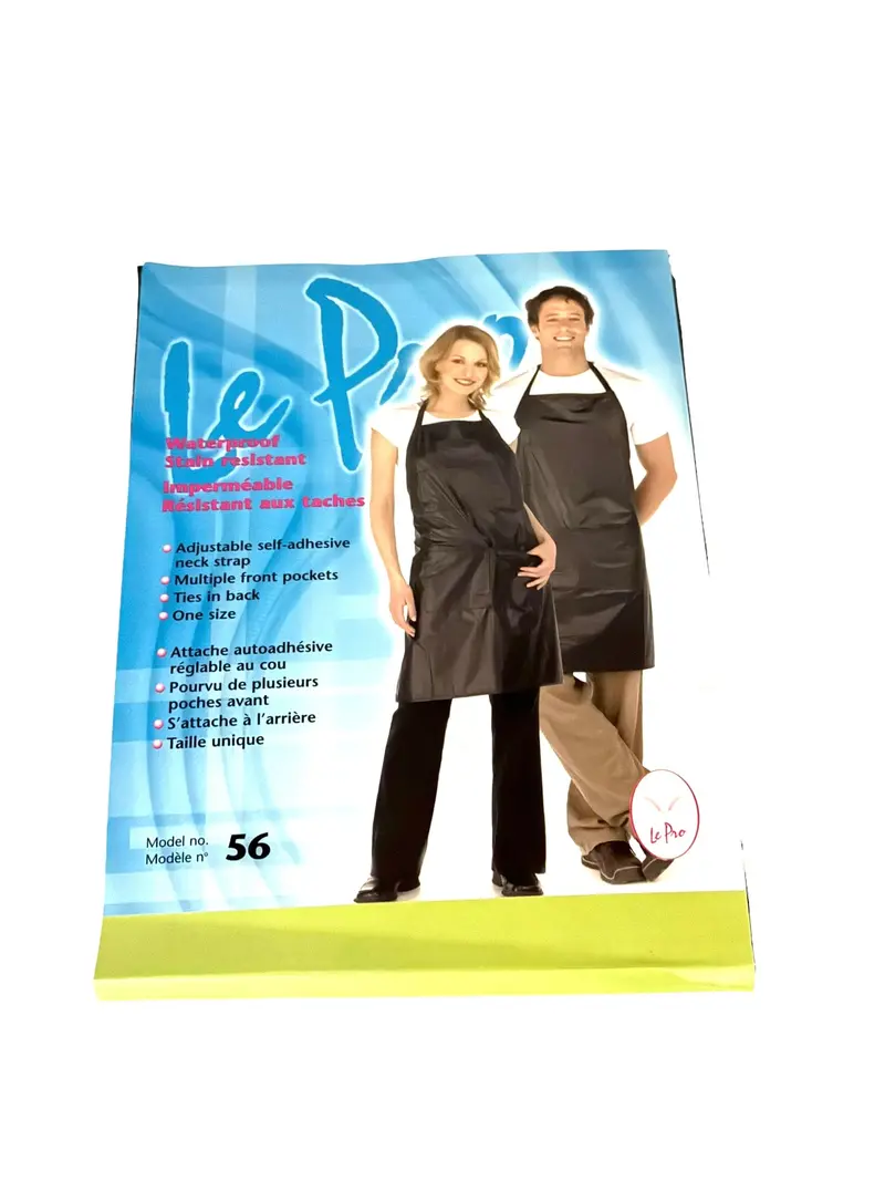 Unisex Waterproof Vinyl Barber Apron – One-Size Professional Fit