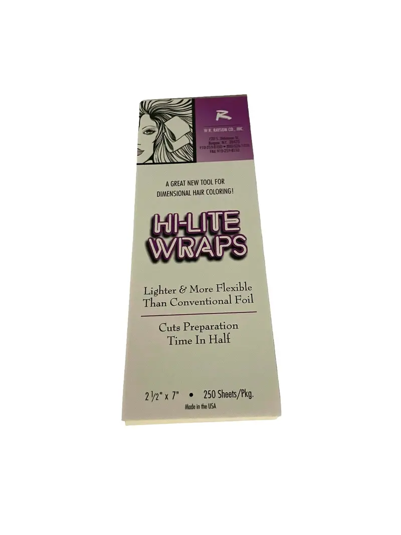 White Highlighting Wraps – Pre-Cut Satin-Finish Strips (250 Sheets, 2.5″ x 7″)