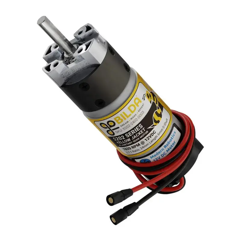 Yellow Jacket 5202 Planetary Gearmotor with Encoder – 3.7:1 Ratio, 1620 RPM