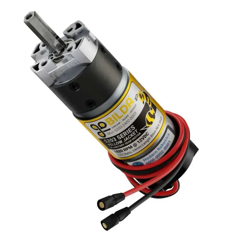 Yellow Jacket 5203 Series Planetary Gearmotor – 3.7:1 Ratio, 1620 RPM, 3.3–5V Encoder