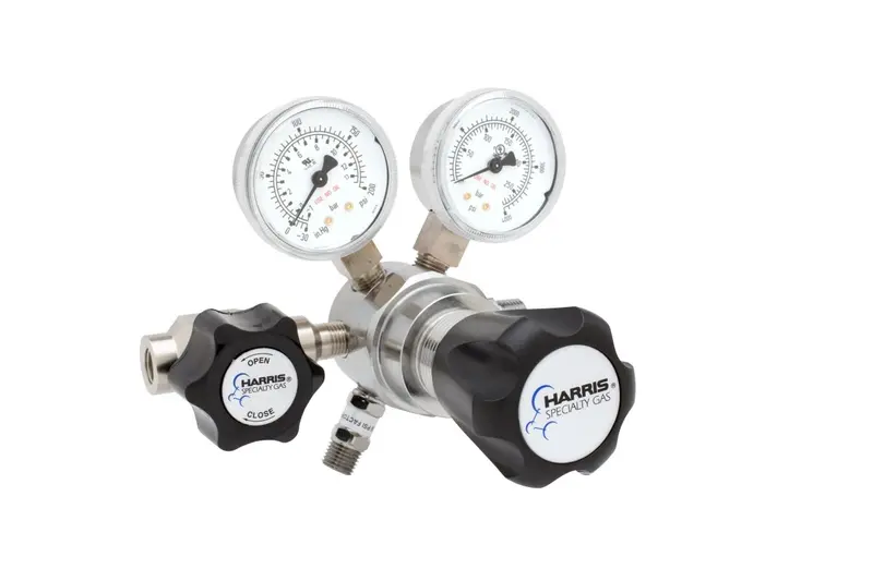 Harris Two-Stage Ultra-High-Purity Brass Regulator – Model 721C-015-326-Be 1